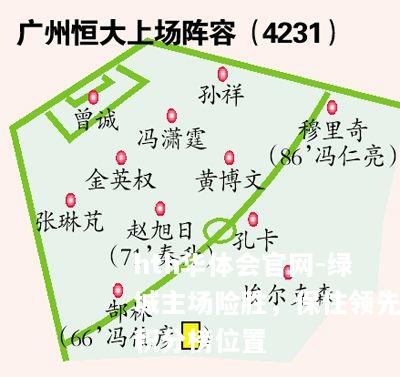 绿城主场险胜，保住领先积分榜位置